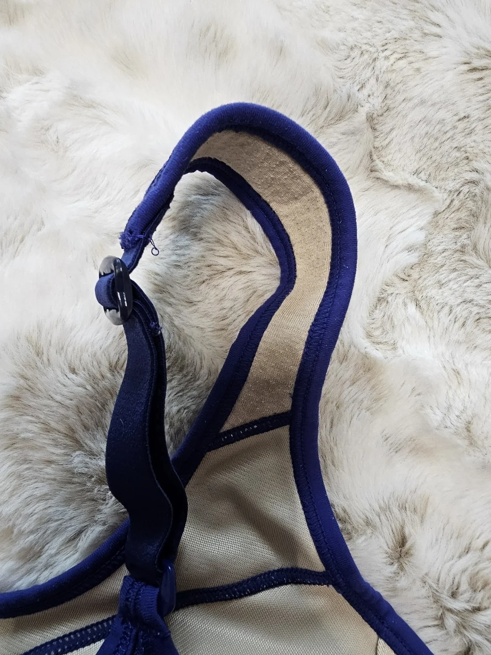 Lululemon Blue High Support Adjustable Sports Bra Women's 34C